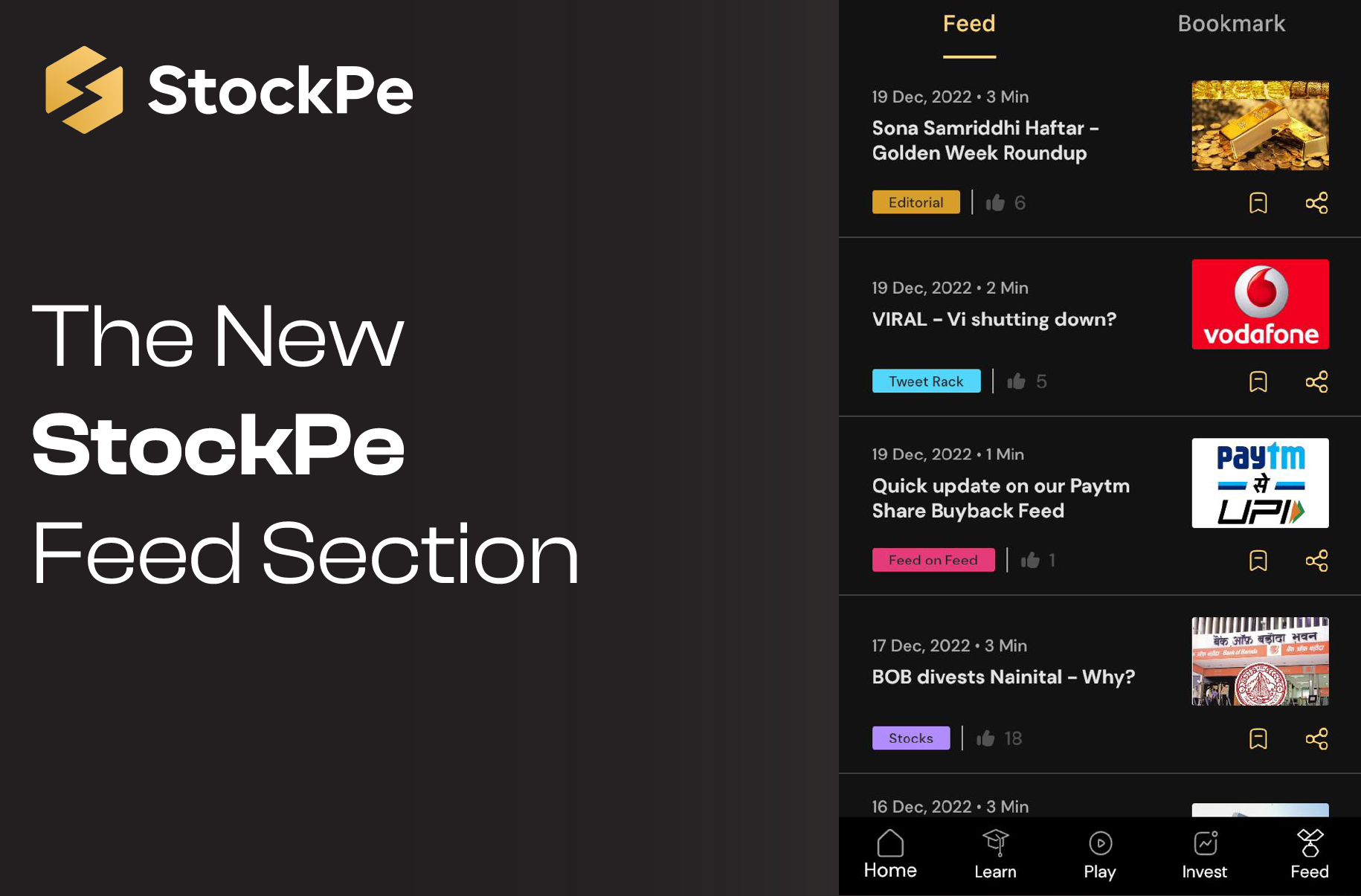 You are currently viewing The new StockPe Feed section